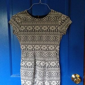 Black and white dress